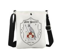JTOUK Bolso cruzado inspirado en la historia británica, regalo de reina musical, regalo de teatro musical para fanáticos del teatro y drama, Flower Bird Cb EU, 8.27 Inches ×6.5 Inches × 0.79 Inches