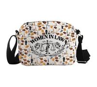 JTOUK Bolso cruzado para mujer en ley, regalo de graduación para abogados, Women in Law Hkb Eu, 8.27 Inches × 5.91 Inches × 0.79 Inches