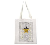 JTOUK Broadway - Bolsa de mano musical inspirada en Hamilton, diseño de Hamilton Merch History Has Its Eyes On You, Eyes on You Tote Eu, 13.78 inch x 14.96 inch, Large