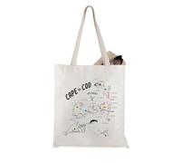 JTOUK Cape Cod - Bolsa de mano Massachusetts Beach Ocean Gift Vintage Coastal Merch Beach Summer Travel Souvenir, Cape Tote EU, 13.78 inch x 15.75 inch, Large