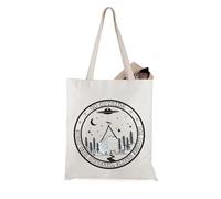 JTOUK Go Outside Worst Case - Bolsa de mano para exteriores, regalo de naturaleza, misteriosa mercancía de fantasía, Go Outside Tote Eu, 14.96”* 6.7”* 11.81” ,Large