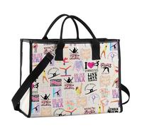 JTOUK Gymnast Gift Gymnastic Team Gift In My Gymnastics Era Gymnastic Tote Bag Bolsa de hombro, Gymnastics Lt Eu, 14.96”* 6.7”* 11.81” ,Large