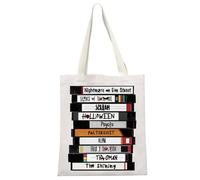 JTOUK Horror TV Show Merchandise Gift Serials Killer Inspired Horror Movie Lover Gift Scary Halloween Party Gift Tote Bag, Nightmare Tote Eu, 13.78 inch x 14.96 inch, Large