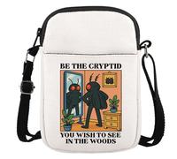 JTOUK Mothman Cryptid Creature Gift Mothman Lover Gift Be The Cryptid You Wish To See Kawaii Retro Anime Crossbody Bag, Be the Cryptid Cr Eu, 5.91 Inches ×8.27 Inches