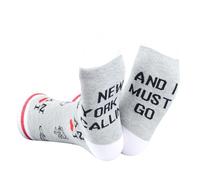 JTOUK New York Travel Vacation Gift New York Is Calling I Must Go - Calcetines de Nueva York, regalo para los amantes de Nueva York, Nueva York llama a la UE, One Size Tall