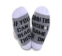 JTOUK Regalo de equipo de fútbol para fanáticos del fútbol, regalo si puedes leer esto, calcetines de fútbol para hombres y mujeres, Arsenal, M