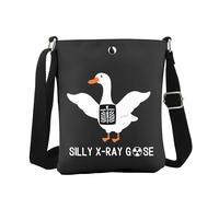 JTOUK Silly X-Ray Goose - Bolso cruzado para tecnólogo de rayos X, regalo de tecnología de radiología, regalo de trabajo, X-ray Goose Cb Eu, 5.91 Inches ×8.27 Inches
