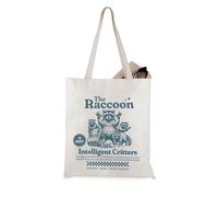 JTOUK The Raccoon Friendliest Critter - Bolsa de mano con animales de apoyo emocional para los amantes de los mapaches, Raccoon Friendliest Tote Eu, 14.96”* 6.7”* 11.81” ,Large