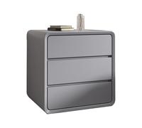 JTPMYFT Mesita de Noche, Armario de Almacenamiento for Dormitorio, Tirador Oculto, más Espacio de Almacenamiento, Ideal for Interiores y dormitorios.(Light Gray,45 * 40 * 55cm)