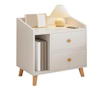 JTPMYFT Mesita de Noche pequeña for Sala de Estar, con Buena Capacidad de Carga y cajones, Ideal for dormitorios y Espacios pequeños.(White)