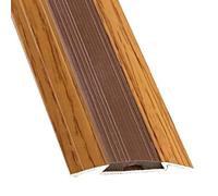 JTPMYFT Perfil de transición de Aluminio for Suelos, rampa de umbral y Perfil de Borde de Puerta; Adecuado for Huecos en el Suelo de Entre 1 y 2 cm; no Apto for Suelos con desniveles.(Oak)