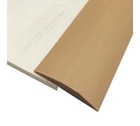 JTPMYFT Perfil de transición Entre moqueta y Suelo, Perfil de transición Autoadhesivo Entre moqueta y baldosa, Adecuado for diferencias de Altura de hasta 3 mm.(Brown)