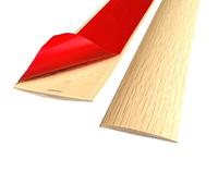 JTPMYFT Perfil de transición for umbral de Suelo, Tira divisoria Plana de Madera autoadhesiva, Utilizada for Puntos de conexión con Huecos de Entre 1 cm y 2 cm.(Maple,5cm)