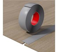 JTPMYFT Perfiles de transición autoadhesivos for Suelos de Vinilo, perfiles separadores Planos for Suelos compuestos, utilizados for unir Huecos(Gray,4cm)