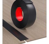 JTPMYFT Perfiles de transición autoadhesivos for Suelos, perfiles de transición de Vinilo for Suelos, utilizados for unir Huecos en el Suelo, adecuados for Huecos de Entre 1 y 2 cm.(Black,4cm)