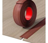 JTPMYFT Perfiles de transición for Suelos de Vinilo, Tiras Autoadhesivas for Suelos, separadores Planos, utilizados for unir Huecos Entre baldosas(Walnut,4cm)