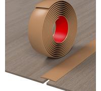 JTPMYFT Perfiles de transición for Suelos de Vinilo, Tiras Autoadhesivas for Suelos, separadores Planos, utilizados for unir Huecos Entre baldosas(Brown,4cm)