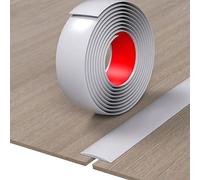 JTPMYFT Perfiles de transición for Suelos de Vinilo, Tiras Autoadhesivas for Suelos, separadores Planos, utilizados for unir Huecos Entre baldosas(Light Gray Grain,5cm)