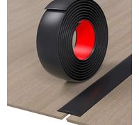JTPMYFT Perfiles de transición for Suelos de Vinilo, Tiras Autoadhesivas for Suelos, separadores Planos, utilizados for unir Huecos Entre baldosas(Black,5cm)