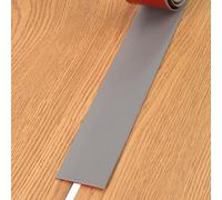 JTPMYFT Perfiles de transición for Suelos, perfiles autoadhesivos revestidos de Vinilo, perfiles divisores Planos, adecuados for Juntas de Suelo de Entre 1 y 2 cm.(Gray,5cm)