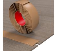 JTPMYFT Perfiles de transición for umbrales de Suelo, perfiles de transición for Suelos, separadores Planos autoadhesivos adecuados for Huecos en el Suelo de Entre 1 y 2 cm.(Brown,5cm)
