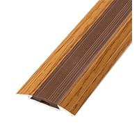 JTPMYFT Perfiles de transición metálicos for moqueta/Suelo, perfiles de Borde de Suelo, perfiles de umbral de Aluminio, adecuados for Huecos de Suelo de Entre 1 y 2 cm.(Oak)