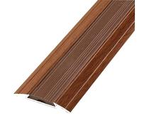 JTPMYFT Perfiles de transición metálicos for moqueta/Suelo, perfiles de Borde de Suelo, perfiles de umbral de Aluminio, adecuados for Huecos de Suelo de Entre 1 y 2 cm.(Teak)