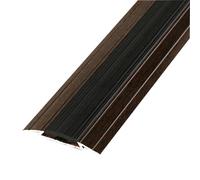 JTPMYFT Perfiles de transición metálicos for moqueta/Suelo, perfiles de Borde de Suelo, perfiles de umbral de Aluminio, adecuados for Huecos de Suelo de Entre 1 y 2 cm.(Black Walnut)
