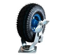 JTPMYFT Rueda Universal Inflable Resistente de 8 Pulgadas, Material de Caucho for neumáticos inflables, diseño silencioso con Freno direccional(Brake Wheel)