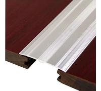 JTPMYFT Tiras de transición for Suelos, Tiras de Aluminio for Suelos, separadores de Planos for Suelos, for unir Huecos, umbrales y baldosas.(Silver)