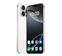 JtQtJ Smartphone 4G, pantalla HD de 6.3 pulgadas, 32 GB ROM (expansión a 256 GB), batería grande de 4500 mAh, cámara dual SIM dual, Android 12.0, compatible con WiFi/Bluetooth/Face ID/GPS/OTG (blanco)