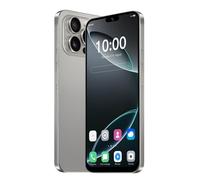 JtQtJ Smartphone 4G, pantalla HD de 6.3 pulgadas, 32 GB ROM (expansión a 256 GB), batería grande de 4500 mAh, cámara dual SIM dual, Android 12.0, compatible con WiFi/Bluetooth/Face ID/GPS/OTG (gris)