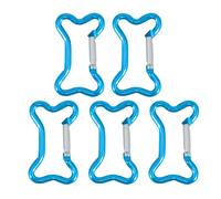 JTQYFI 5pcs Hueso Forma Muelle Cierre de Aleación de Aluminio Gancho de resorte Clip Keyrings Metal Carabiner Llave Hebillas Hardware Hardware Bolsa Hebillas Hebilla Hebilla