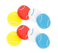 JTQYFI 8 piezas amortiguador de cuerdas de tenis de silicona en forma de bola, amortiguador de tenis, squash, fácil de usar, amortiguador de cuerda de silicona esférica