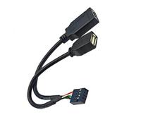 JTQYFI Adaptador de 9 pines a USB+tipo E con conector frontal tipo C para un rendimiento eficiente USB 2.0 Puerto frontal tipo C