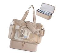 JTQYFI Bolsa de playa a prueba de arena con enfriadores aislados y cremallera, grande para viajes, piscina, natación diaria, gimnasio, grande para viajes, piscina, natación diaria gimnasio