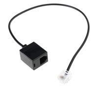 JTQYFI Cable de conversión RJ45 a RJ11 de alta velocidad, cable adaptador RJ45 a RJ11, conexión de Ethernet a sistemas telefónicos, adaptador de red para conexiones telefónicas