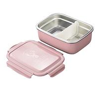 JTQYFI Cajas de almuerzo Fiambreras de acero inoxidable PP de cuatro botones para niños Escuelas al aire libre 3 colores a elegir