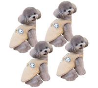 JTQYFI Chalecos para perros de forro polar cálido para invierno, protección contra el frío, con cierres de apertura, ropa para mascotas, ropa para mascotas cómoda, suave y cómoda para paseos al aire