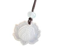 JTQYFI Collar de piedra de jades natural único con diseños étnicos tradicionales que son perfectos para eventos culturales y ropa diaria