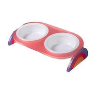 JTQYFI Comedero elevado para mascotas, resistente a salpicaduras, para comer cómodamente a los perros, resistente, resistente, ajustable, con protección contra salpicaduras