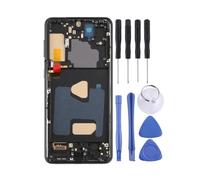 JTQYFI Conjunto de marco de pantalla LCD con herramienta, digitalizador LCD para S21+, pantalla táctil, repuesto de digitalizador, accesorios de repuesto