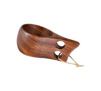 JTQYFI Cuchara de café de madera natural con vetas naturales que mejoran la estética de la cocina y la experiencia de cocción. Taza de café para uso doméstico. Cuchara de café