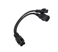 JTQYFI Distribuidor de corriente compacto de 30 cm de largo 6 a 5 C13 con cable de cobre de alta calidad IEC320 6 a 5 y cable de distribución de corriente C13, cable de extensión corto