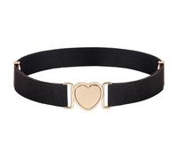 JTQYFI Elegante banda de cintura para niñas, cinturón de corsé elástico para adolescentes, decoración de ropa infantil, banda moldeadora, accesorio de fiesta, cinturón elástico para niños, Negro