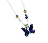 JTQYFI Moderna joya con colgante de mariposa, collar con intrincado patrón étnico para un aspecto elegante. Collar étnico con colgante de mariposa, as shown, Metal Plástico, Sin piedra preciosa
