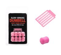 JTQYFI Paquete de 8 señuelos de pesca de goma perfumada, con mancuernas de hundimiento lento para una mayor durabilidad al pescar en agua dulce y aguas tranquilas