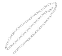 JTQYFI Práctica cadena de acero galvanizado de 100 cm rollo de plata para colgar comedero de pájaros obras de arte y macetas de flores