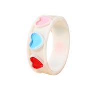 JTQYFI Pulsera de resina de aceite con gotas de flores para niñas y mujeres, versátil y llamativa pulsera de flores, joya delicada, brazo de flores, caramelos, love, como se describe