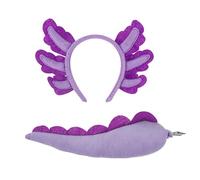 JTQYFI Salamander Diadema para Halloween Music Festival Sombrero Felpa Animal Auriculares Hairhoop Carnivals Party
